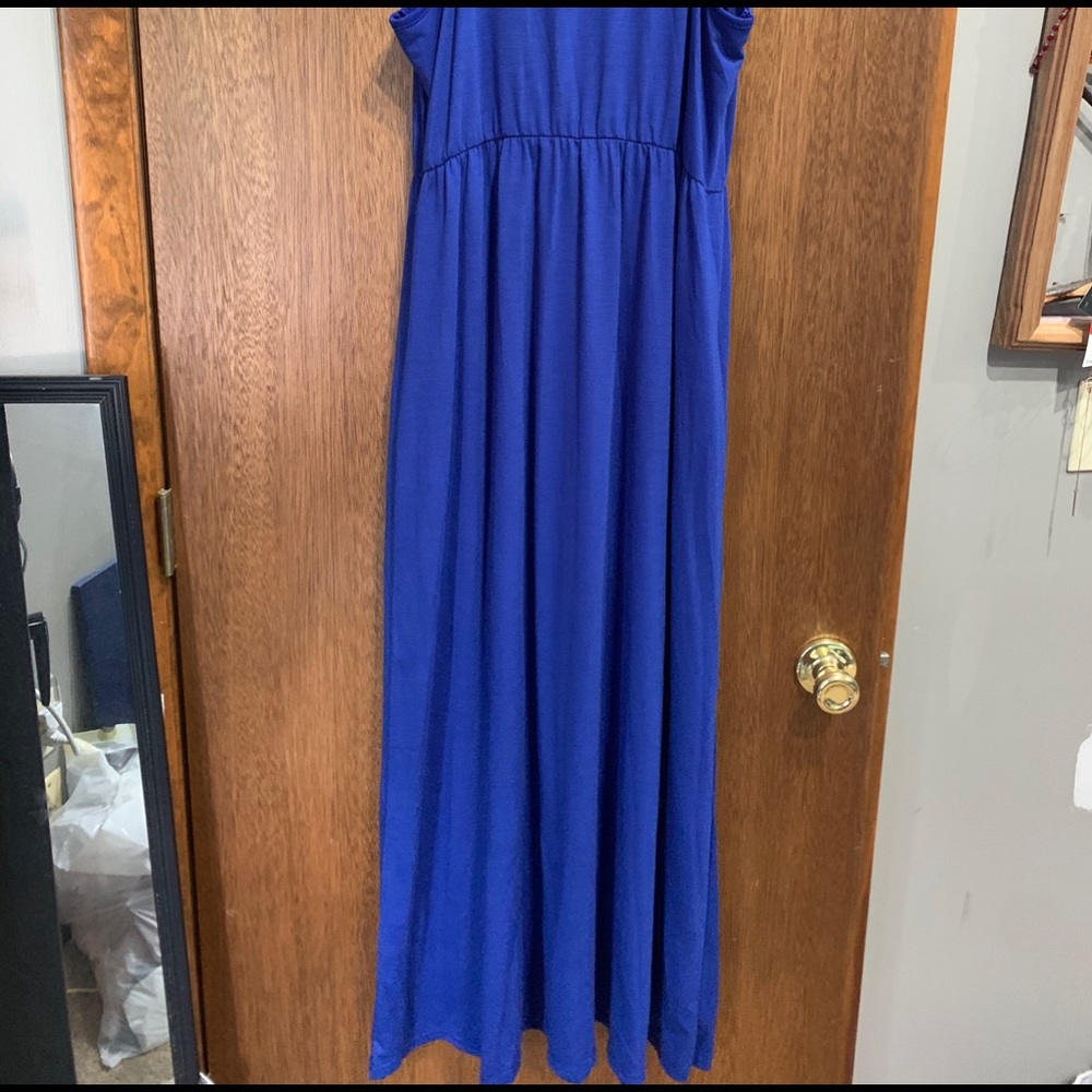 Blue maxi dress